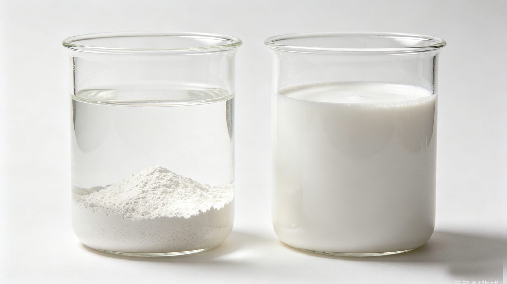 Pigment settling in paint — comparison of settled paint vs stable organoclay-treated paint
