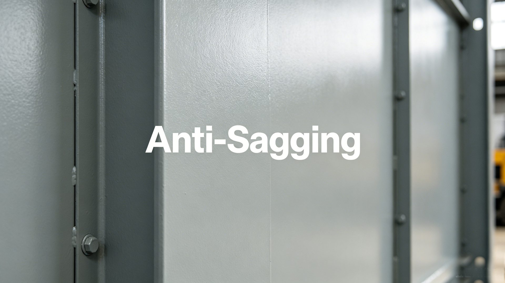 Organoclay anti-sagging agent — smooth even coating on vertical steel surface without drips